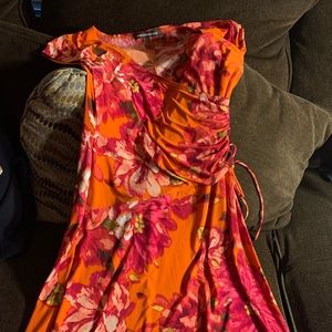 Orange womens dress